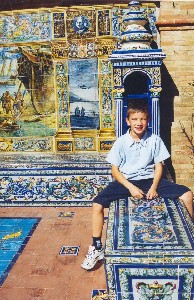 Vincent,  Sville sur la Place d'Espagne